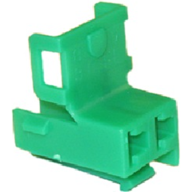 Delphi-12033700 Einzeladersteckverbinder, Gehäuse Conn Housing F 2 POS Crimp ST Cable Mount Green