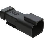 Conn Housing RCP 2 POS Crimp ST Cable Mount Black