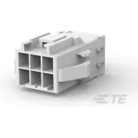 TE Connectivity-177909-1 Custodia filo connettore dedicato Conn Housing RCP 6 POS 3.96mm Crimp ST Panel Mount Natural Bag