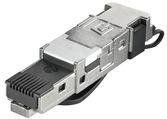 Weidmuller-1132050000 电话及电信连接器 Conn RJ-45 PL 8 POS IDT ST Cable Mount 1 Port Cat 6a