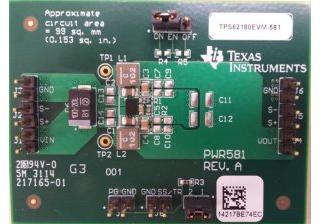 Texas Instruments-TPS62180EVM-581 Power Management Development Boards and Kits TPS62180 DC to DC Converter and Switching Regulator Chip 3.3V Output Evaluation Board