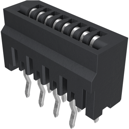 Amphenol Communications Solutions-HLW8S-2C7LF Steckverbinder, FFC-FPC 1.00mm Flex Connectors, HLW-S series, 8 Position, Top Entry Non-ZIF Connector, 1mm (0.039inch) Pitch, Kinked Terminal