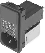 Delta Electronics-03NB4 Power Entry Modules Power Entry Module EMI Filtered M 3 POS 250VAC 3A Fuse/Switch ST 1 Port