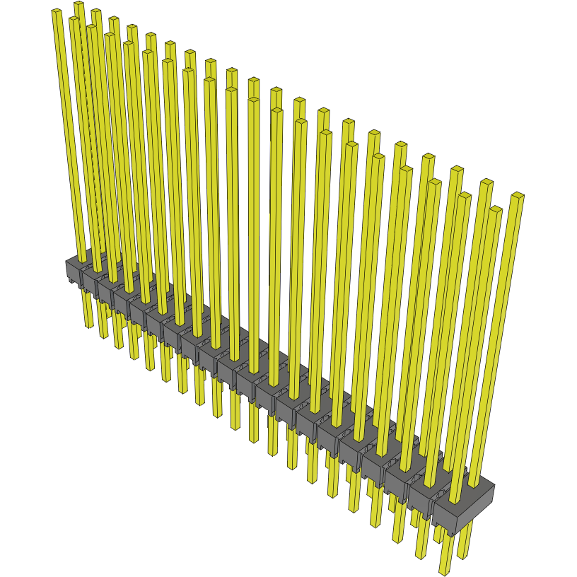 Samtec-MTSW-120-21-G-D-1090 Steckverbinderleisten und Leiterplattenbuchsen Conn Unshrouded Header HDR 40 POS 2.54mm Solder ST Top Entry Thru-Hole Bulk