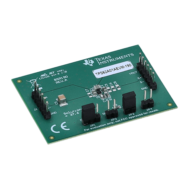 Texas Instruments-TPS62A01AEVM-190 Energiemanagement, Entwicklungsplatinen und -kits TPS62A01A evaluation module 5.5-V, 1-A output, forced PWM synchronous step-down converter