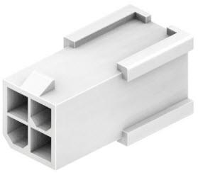 CnC Tech, LLC-4282-3-04-D Connector Discrete Wire Housing Conn Housing PL 4 POS 4.2mm Crimp ST Cable Mount White Bag