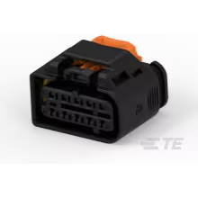 TE Connectivity-1801600-1 Einzeladersteckverbinder, Gehäuse Conn Housing RCP 10 POS 4.5mm Crimp ST Cable Mount Black Box
