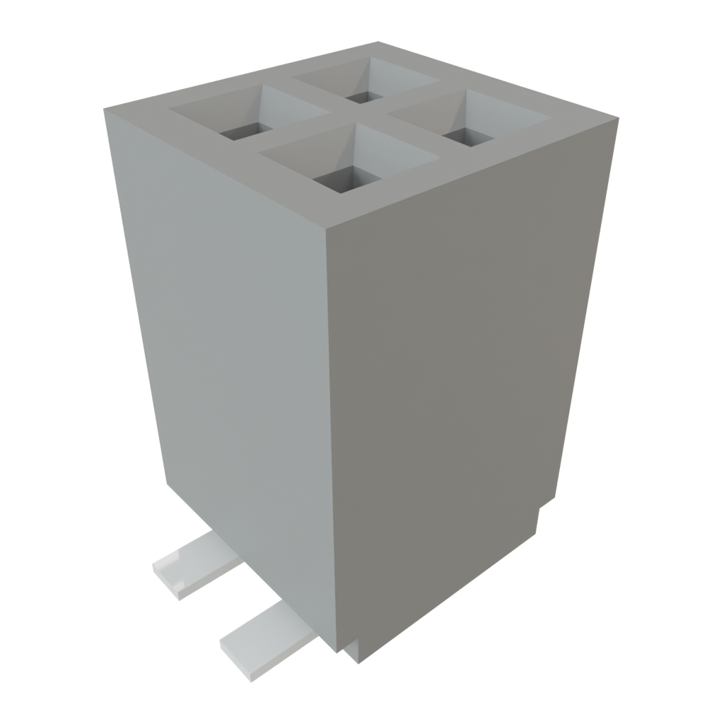 Samtec-SFMC-102-T2-S-D Piastre connettori e prese PCB Conn Socket Strip SKT 4 POS 1.27mm Solder ST Top Entry SMD TIGER EYE™ Layer