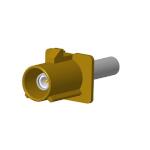 Amphenol RF-FA1-NKSP-C01-1 RF-Steckverbinder Conn SMB 0Hz to 6GHz 50Ohm Crimp ST Cable Mount PL Gold Over Nickel Over Copper Tray