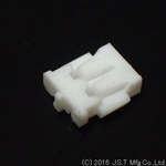 Conn Housing RCP 2 POS 1.2mm Crimp ST Cable Mount White Bag