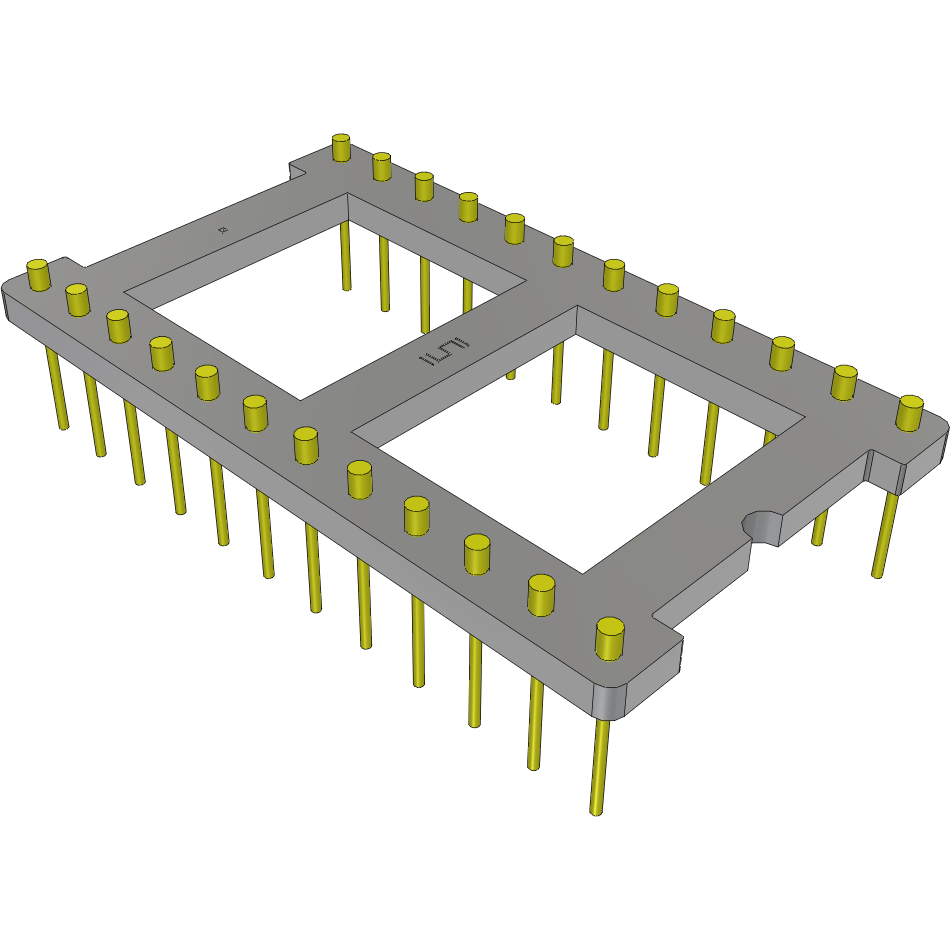 Samtec-APO-624-G-J 插座连接器 Conn DIP Adapter HDR 24 POS 2.54mm ST Thru-Hole Tube