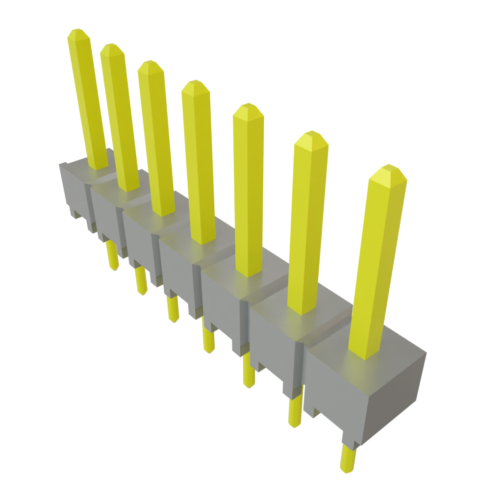 Samtec-TSW-107-26-G-S Connector Headers and PCB Receptacles Conn Unshrouded Header HDR 7 POS 2.54mm Solder ST Top Entry Thru-Hole Bulk