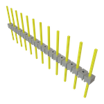 Conn Unshrouded Header HDR 12 POS 5.08mm Solder ST Top Entry Thru-Hole Bulk