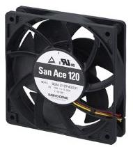 SANYO DENKI-9S1212P4M011 Compressori e ventole DC Fan Axial Ball Bearing 12V 120 X 120 X 25mm