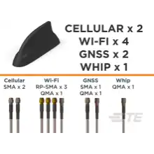 TE Connectivity-L000423-05 Antenne Antenna Sharkfin 4.8dB Gain 7125MHz Carton