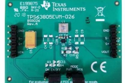Texas Instruments-TPS63805EVM-026 电源管理开发电路板和套件 TPS63805 DC to DC Converter and Switching Regulator Chip Evaluation Board