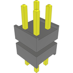 Conn Board Stacker HDR 4 POS 2.54mm Solder ST Top Entry Thru-Hole Bulk