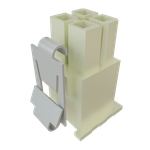 Conn Housing PL 4 POS 4.19mm Crimp ST Cable Mount Bulk