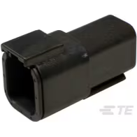 TE Connectivity-DTM04-6P-E004 Gaine de câblage de raccordement discret Conn Housing RCP 6 POS Crimp ST Cable Mount Black Package
