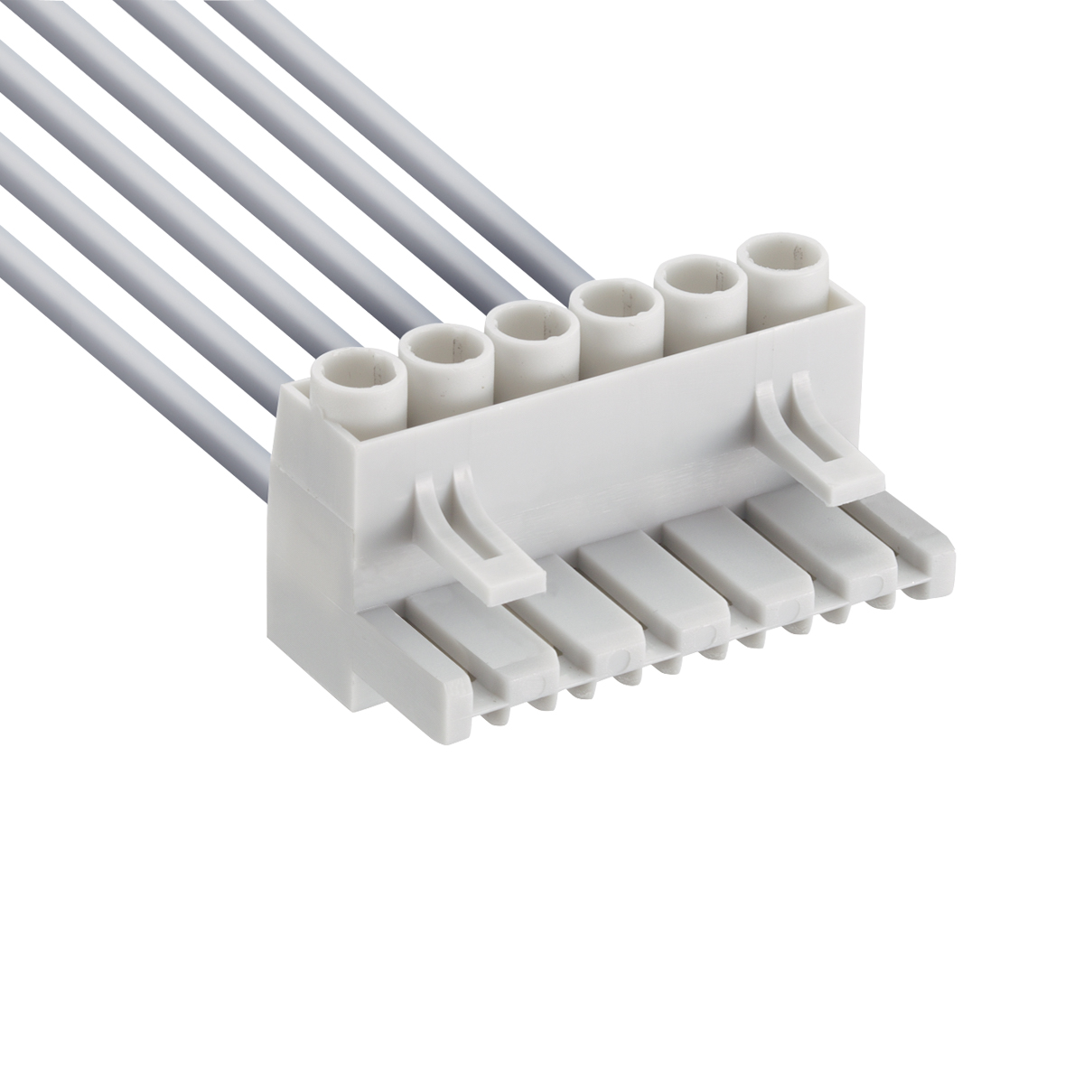 Lumberg-KS 08 Steckverbinder, Klemmenblöcke Conn Terminal Block PL 8 POS 5mm Screw Cable Mount 10A Box