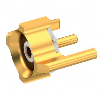 Radiall-R223425000 RF-Steckverbinder Conn MMBX 0Hz to 12.4GHz 50Ohm Solder ST Thru-Hole RCP Nickel Phosphorous Gold