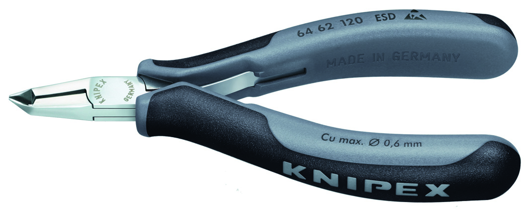 KNIPEX TOOLS LP-64 62 120 ESD Pliers Cutting Plier, Electronics End Cutter-ESD