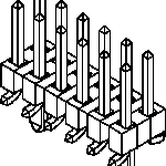 Molex-87759-2650 Piastre connettori e prese PCB Conn Unshrouded Header HDR 26 POS 2mm Solder ST Top Entry SMD Milli-Grid Tube