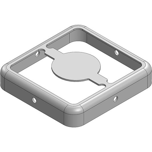 Masach Tech-MS193-20F-NS null 19.3 x 18.3 x 3.5mm Two-piece Drawn-Seamless RF Shield/EMI Shield FRAME (Nickel-Silver)