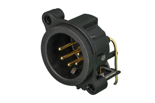 Neutrik Group-NC5MAH 音频及视频连接器 Conn XLR M 5 POS Solder RA Thru-Hole 5 Terminal 1 Port