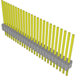 Conn Unshrouded Header HDR 25 POS 1.27mm Solder ST Top Entry Thru-Hole Tube