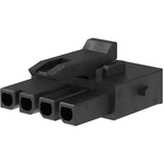 Conn Housing RCP 4 POS 3mm Crimp ST Cable Mount Black Bag