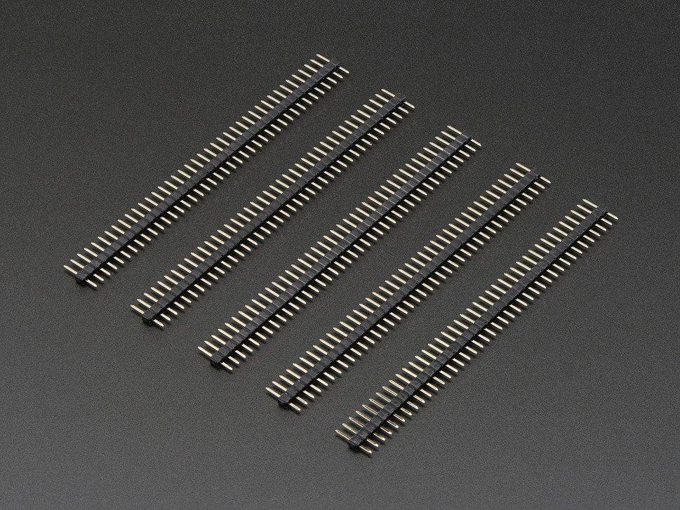 Adafruit Industries-2671 连接器插头及 PCB 插座 2mm Pitch 40-Pin Break-apart Male Headers - Pack of 5