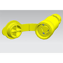 Molex-1301460106 Steckverbinder Conn Power RCP 2Power/1Ground POS ST Cable Mount 3 Terminal 1 Port Watertite®