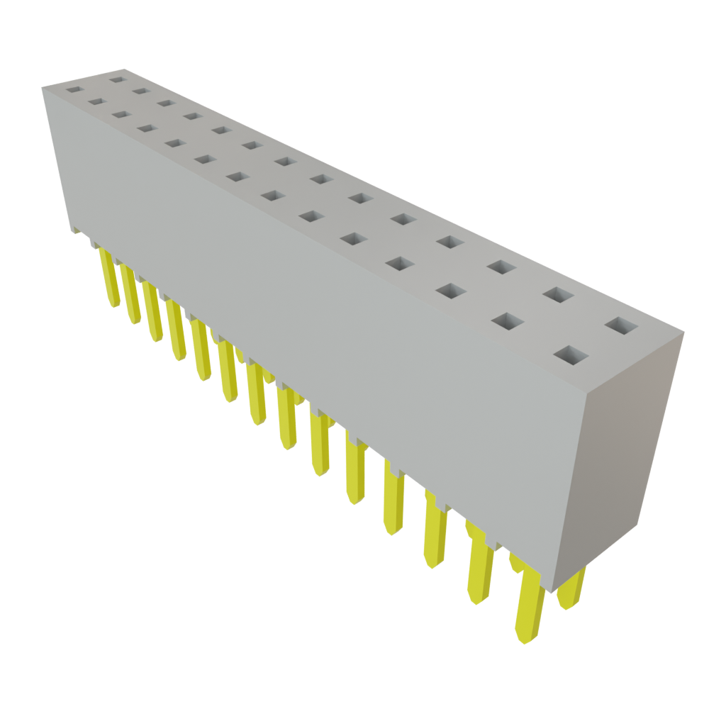Samtec-SSW-114-02-G-D Steckverbinderleisten und Leiterplattenbuchsen Conn Socket Strip SKT 28 POS 2.54mm Solder ST Top Entry Thru-Hole Bulk