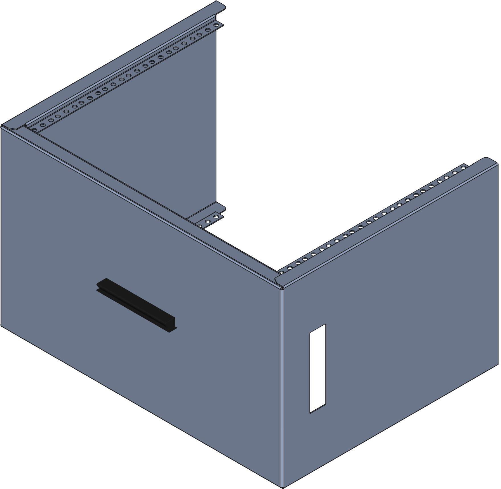 Hammond Manufacturing-RCBS1901413LG1 Kästen, Gehäuse und Gestelle Light Gray Steel Rack Mount Cabinet