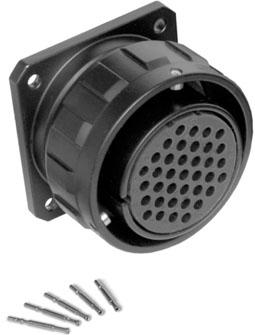 Amphenol-MP-4164-37S-C Conector circular Conn Circular SKT 37 POS Crimp ST Panel Mount 37 Terminal 1 Port