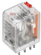 Weidmuller-7760056104 Autres relais Electromechanical Relay 230VAC 16KOhm 5A 4PDT( (21mm 35.7mm 27.4mm)) Socket Plug-In Relay