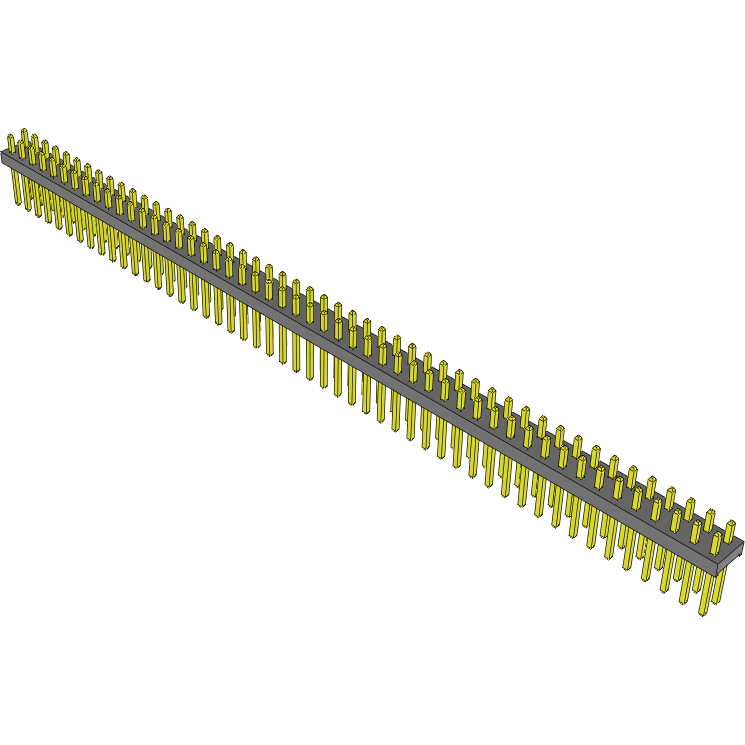 Samtec-MTMM-150-05-G-D-090 连接器插头及 PCB 插座 Conn Unshrouded Header HDR 100 POS 2mm Solder ST Top Entry Thru-Hole Bulk