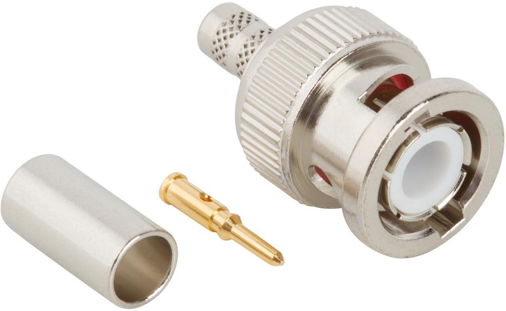 Amphenol RF-112597 射频连接器 Conn BNC 0Hz to 4GHz 50Ohm Crimp ST Cable Mount PL Gold