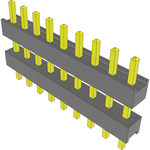 Conn Board Stacker HDR 9 POS 2.54mm Solder ST Top Entry Thru-Hole FLEX STACK Bulk