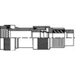 Rotatable Coupling-Low Profile Submersible EMI/RFI Cable Sealing Backshell 180° 9 Shell Size Olive Drab Cadmium Over Electroless Nickel Aluminum Rotatable