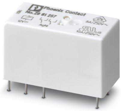 PHOENIX CONTACT-2961257 Power Relays Power Relay 12VDC 8A DPDT(29mm 12.7mm 15.7mm) THT
