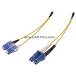 HARTING-33012410080033 Glasfaserkabel-Baugruppen Cable Assembly Fiber Optic 8m Duplex SC to Duplex LC 2 to 2 POS PL-PL