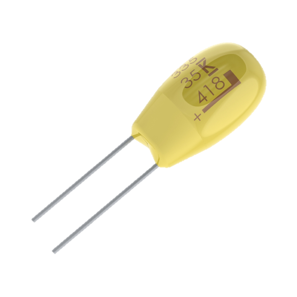 KEMET Corporation-T350J107K010AT Kondensator, Tantal, fest Cap Tant Solid 100uF 10V 10%( 8.4 X 12.7mm) Radial 5.08mm 125°C Bag