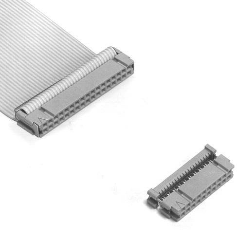 3M-3417-H600 Embases de raccordement et réceptacles PCB Conn IDC Connector SKT 40 POS 2.54mm IDT RA Cable Mount Box
