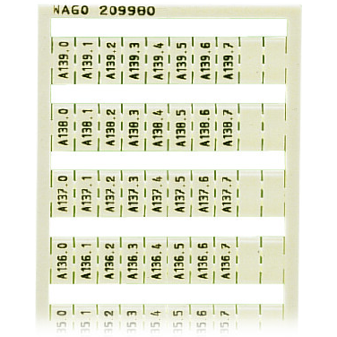 WAGO-209-980 Accessori per connettori WSB Marking Card