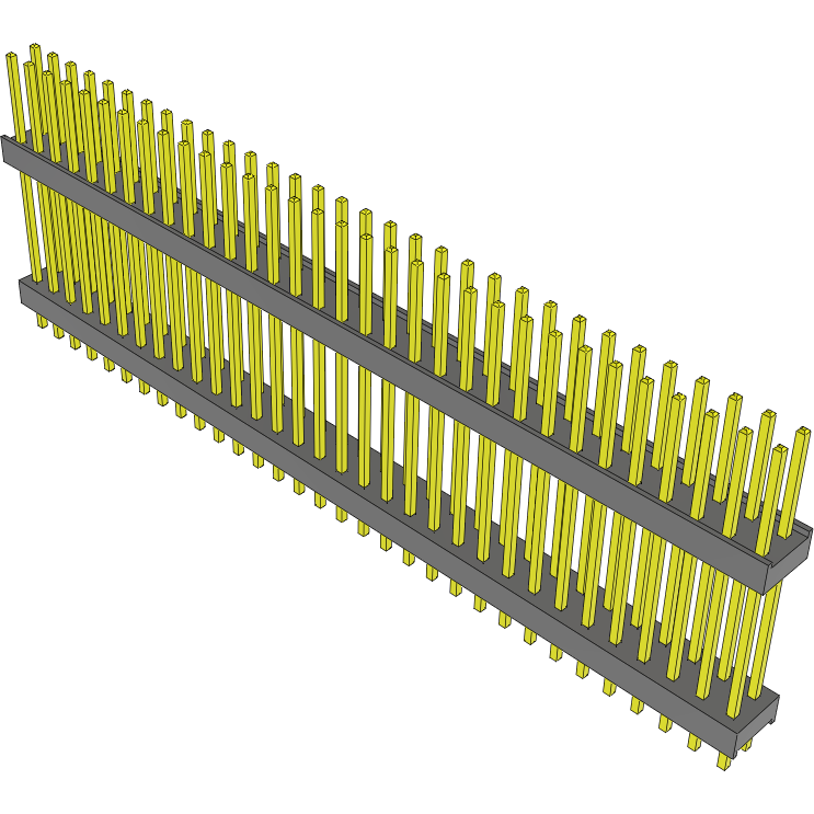 Samtec-DW-32-20-F-D-700 Piastre connettori e prese PCB Conn Board Stacker HDR 64 POS 2.54mm Solder ST Top Entry Thru-Hole Bulk