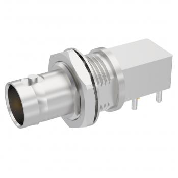 Radiall-R142676700 RF-Steckverbinder Conn BNC 0Hz to 6GHz 75Ohm Solder RA Thru-Hole RCP NPGR