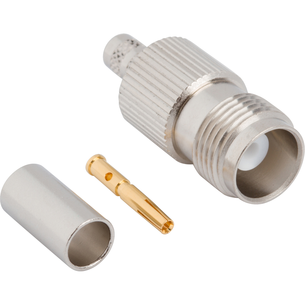 Amphenol RF-122412 RF-Steckverbinder Conn TNC 0Hz to 11GHz 50Ohm Crimp ST Cable Mount RCP Gold