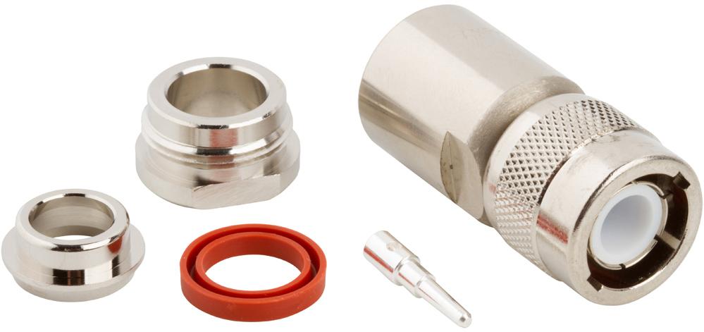 Amphenol RF-082-532 RF-Steckverbinder Conn Type C 0Hz to 11GHz 50Ohm Clamp ST Cable Mount PL Silver